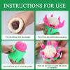 Potchen 5 Pcs Bun Maker Dumpling Mold Filling Spoon,Green, Pink view 3