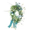 Beautiful Capiz Sea Turtle with Starfish, Sea Shells, Honey Locust, Spring Rosemary and Flowers on an 18 Grapevine Wreath. Made by Paradise Wreath Boutique! view 2