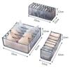 Dormitory closet organizer for socks home separated underwear storage box 7 grids organizer foldable drawer organizer view 3