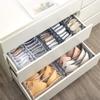 Dormitory closet organizer for socks home separated underwear storage box 7 grids organizer foldable drawer organizer view 4