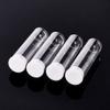 100 PCS Clear Tube Plastic Beads Containers Storage Box Case for Clear Empty Bottles with Lid 55x15mm view 2