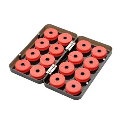 16pcs Foam Spools Line Box Winding Board Fishing Line Shaft Fishing Lure Hook Rig Bait Storage Case Fishing Tackle Box Parts
