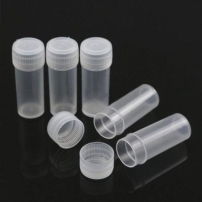 50pcs 5ml Clear Plastic Sample Bottle Box Loading Paste Solid Powder Granular Objects Container Case Empty Cosmetic Bottle