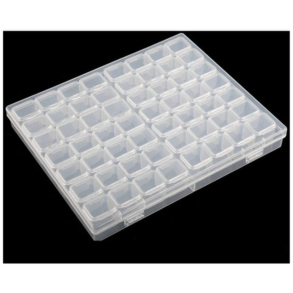 28/56Lattices Dismountable Storage Accessories Box Practical Adjustable Plastic Case for Bead Rings Jewelry Display Organizer