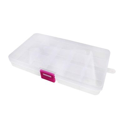 1pcs Plastic 6/815 Storage boxes Slots Adjustable packaging transparent Tool Case Craft Organizer box accessories