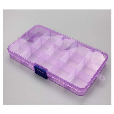 1pcs Plastic 6/815 Storage boxes Slots Adjustable packaging transparent Tool Case Craft Organizer box accessories