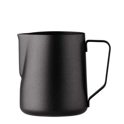 600ml Stainless Steel Milk Frothing Pitcher Creamer Frothing Pitcher Coffee Cup Latte Art Milk Frother Jug,Home Coffee Cup for Making Coffee Cappuccino-Black