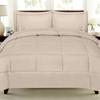 7 Pcs Best Premium Bedding Collection 100% Organic Cotton 500 GSM 7 Pc Included-1 Buffel Comforter, 1 Fitted Sheet,1 Flat Sheet, 2 Pillow Shams, 2 Pillow Cases,Cal-King/Beige Comforter Set view 2