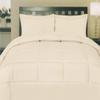 7 Pcs Best Premium Bedding Collection 100% Organic Cotton 500 GSM 7 Pc Included-1 Buffel Comforter, 1 Fitted Sheet,1 Flat Sheet, 2 Pillow Shams, 2 Pillow Cases,Cal-King/Beige Comforter Set view 4
