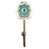 Indian Shelf 6 Piece Ceramic Heavy Duty Decorative Key Holder, Key Wall Hooks for Hanging Coats, Jackets, Leash, Hat, Towel, Backpack, Purse, Handbag for Restroom Dcor(Sea Green) view 3