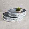 47th & Main Metal Decorative Tray, Set of 2, Rustic White view 3