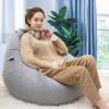 WXFN Classic Bean Bag Chairs Sofa Cover Pear Bean Bag Cover, Without Filler, Made of Fine Cotton Linen Fabric,Dark Gray,S view 2