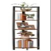 VASAGLE Corner Shelf, 5 Tier Bookshelf, Tall Corner Storage Shelves, Plant Stand for Living Room, Bedroom, Bathroom, Home Office, Rustic Brown and Black ULLS803B01 view 1