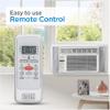 BLACK+DECKER Window Air Conditioner 14300 BTU, AC Window Unit Cools Up to 700 Square Feet, Window AC Unit with Remote Control, 3 Cooling Speeds and Fan Only Function, BD145WT6, White view 2