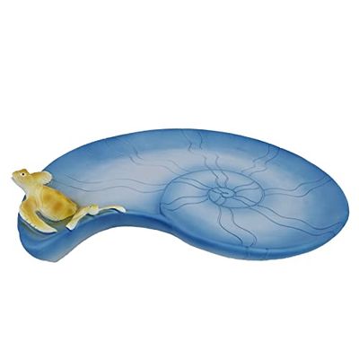 YHHRESINKING Resin Sea Turtle Mother and Baby Tray, Beach, Bathroom Accessory,Ocean Theme Sea Turtle Family Bathroom Decor,Coastal Decor (Ocean Blue)