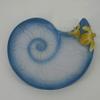 YHHRESINKING Resin Sea Turtle Mother and Baby Tray, Beach, Bathroom Accessory,Ocean Theme Sea Turtle Family Bathroom Decor,Coastal Decor (Ocean Blue) view 2