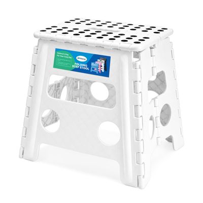 Dyforce Folding Step Stool 13 Inch,300lbs Foldable Stool for Adults & Kids