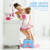 Dyforce Folding Step Stool 11 Inch, Durable Kids Step Stool, Heavy Duty Step Stools for Adults, Compact Foot Stools, Light-Weight Toddler Step Stools for Kitchen, Bathroom, Holds Up to 300 lbs (Blue) view 4