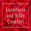 1 PC Satin Duvet Cover 600 Thread Counts 100% Silky Satin Lilac|Oversized King Hotel Quality Duvet Cover Set with Zipper Closure & Corner Ties Luxury Soft Lightweight & Breathable Bedding Set view 3