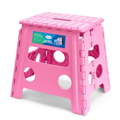 Dyforce Folding Step Stool 13 Inch,300lbs Foldable Stool for Adults & Kids