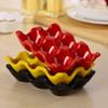 SOLUSTRE 1pc Egg Tray for Refrigerator Decorative Egg Dispenser Organizer Modern Design Holder Smooth Edges Odorless Material for Fridge Countertop view 4