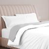 Carressa Linen 100% Egyptian Cotton Duvet Cover King Size - 600 Thread Count 3 PC Duvet Cover Set, Extra Long Staple Egyptian Cotton Quilt Cover, Soft, Breathable with Hidden Zipper Closure - White view 1
