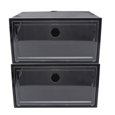 1pc Side Opening Creative Shoes Case Plastic Shoes Organizer for Closet Stackable Sneaker Storage Container for Home Organization