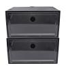 1pc Side Opening Creative Shoes Case Plastic Shoes Organizer for Closet Stackable Sneaker Storage Container for Home Organization view 1