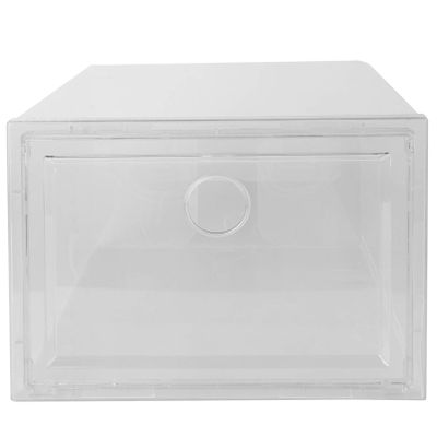 Cabilock 1pc Plastic Shoes Storage Box Capacity Shoe Case Door Practical Organizer for Home and Closet for Seasons Dimensions