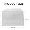 Cabilock 1pc Plastic Shoes Storage Box Capacity Shoe Case Door Practical Organizer for Home and Closet for Seasons Dimensions view 4