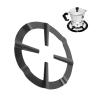 Agatige Wok Ring for Gas Stove, Stainless Iron Stove Pot Stand Cast Iron Wok Ring Black Moka Pot Holder Round Gas Range Burner Grate Support Rack Stand for Kitchen (1PCS) view 1