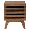 Modway Render Mid-Century Modern 19" Vinyl Record Display Stand in Walnut, 19 Inch view 3