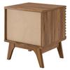 Modway Render Mid-Century Modern 19" Vinyl Record Display Stand in Walnut, 19 Inch view 4