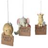 Ganz MX179673 Baby Animal Ornaments - Baby's First, Set of 3, 3.38 Inches Height, Multicolor view 1