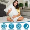 2 Pack King Size Rayon Derived from Bamboo Pillows, Cooling Shredded Memory Foam Pillow Sets for Sleeping for Back, Stomach, Side Sleepers, Adjustable,, Washable Cover, King (Pack of 2) view 2