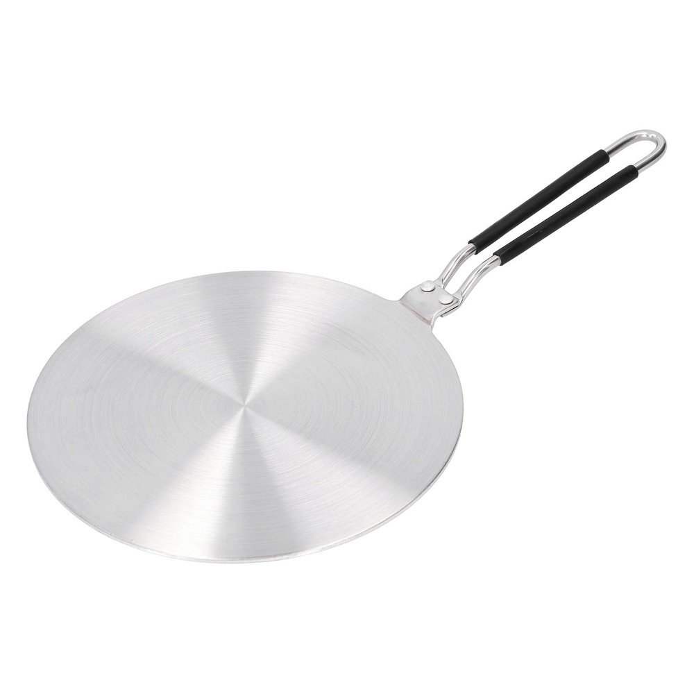 Heat Diffuser, Stainless Steel Induction Adapter Plate with Handle Coffee Milk Cookware Kitchen Utensil for Electric Stove Gas (22cm#)