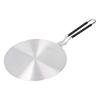 Heat Diffuser, Stainless Steel Induction Adapter Plate with Handle Coffee Milk Cookware Kitchen Utensil for Electric Stove Gas (22cm#) view 1