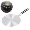 Heat Diffuser, Stainless Steel Induction Adapter Plate with Handle Coffee Milk Cookware Kitchen Utensil for Electric Stove Gas (22cm#) view 2