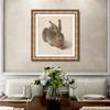 INVIN ART Framed Canvas Giclee Print Young Hare, 1502 by Albrecht Drer Wall Art Living Room Home Office Decorations(European Retro Golden Frame with Linen Liner,28"x28") view 2