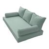 Prolinemax Style 3 - Mattress & Pillow Bolster Cushion for Outdoor Indoor Daybed Porch Swing Bed Piped Trim Crib Size AD002 | Covers ONLY | view 1