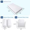 Prolinemax Style 3 - Mattress & Pillow Bolster Cushion for Outdoor Indoor Daybed Porch Swing Bed Piped Trim Crib Size AD002 | Covers ONLY | view 2
