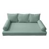 Prolinemax Style 3 - Mattress & Pillow Bolster Cushion for Outdoor Indoor Daybed Porch Swing Bed Piped Trim Crib Size AD002 | Covers ONLY | view 3