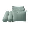 Prolinemax Style 3 - Mattress & Pillow Bolster Cushion for Outdoor Indoor Daybed Porch Swing Bed Piped Trim Crib Size AD002 | Covers ONLY | view 4