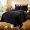 Better Trends 3 Pieces Set Chenille Bedspread Full/Double Size 100% Cotton Chenille Bedding Lightweight Medallion Pattern Bedroom Decor Rio Collection view 2