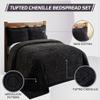 Better Trends 3 Pieces Set Chenille Bedspread Full/Double Size 100% Cotton Chenille Bedding Lightweight Medallion Pattern Bedroom Decor Rio Collection view 3