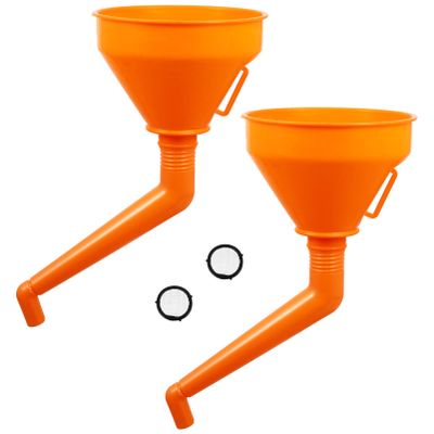 VICASKY Automotive Funnel Oil Fill Funnel 2pcs Professional Engine Oil Fluid Liquids Kerosene Kerosene Fuel
