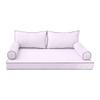 DBM IMPORTS *Cover ONLY*-Style 2 Outdoor Daybed Mattress Bolster Back Pillow Slipcovers Contrast Trim Twin-AD107 view 1