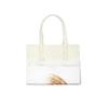 Bonamaison Printed Tote Bag, Reusable Grocery Bag, Shopping Bag, Machine Washable, Eco Friendly, Foldable, Canvas Cloth Bag with Handles, 34x40 Cm - Designed and Manufactured in Turkey view 4