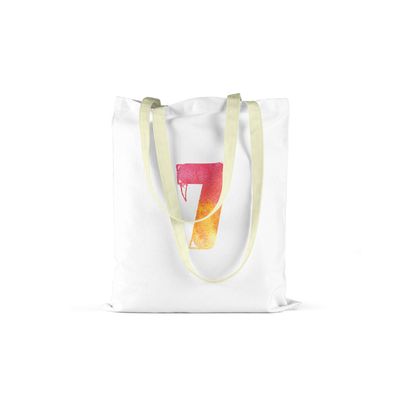 Bonamaison Printed Tote Bag, Reusable Grocery Bag, Shopping Bag, Machine Washable, Eco Friendly, Foldable, Canvas Cloth Bag with Handles, 34x40 Cm - Designed and Manufactured in Turkey