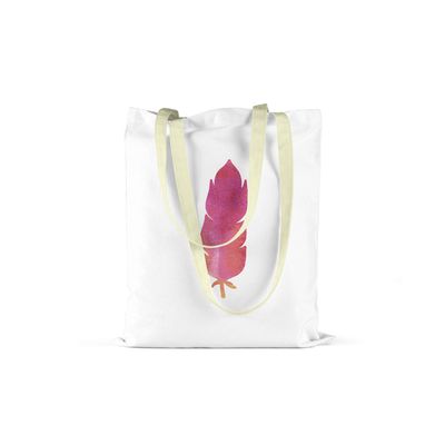 Bonamaison Printed Tote Bag, Reusable Grocery Bag, Shopping Bag, Machine Washable, Eco Friendly, Foldable, Canvas Cloth Bag with Handles, 34x40 Cm - Designed and Manufactured in Turkey